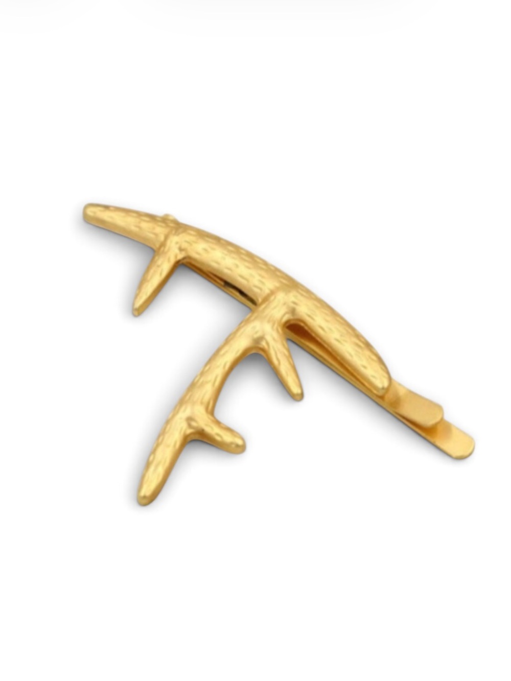 BOUTIQUE Gold Deer Antler Hair Clip - Picture 3 of 10